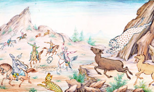نقاشی روی عاج